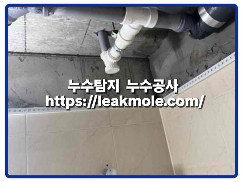 누수탐지 현장 작업 사진 3